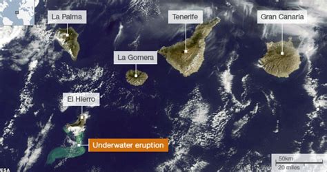 Canary Island volcano: A new island in the making? - BBC News