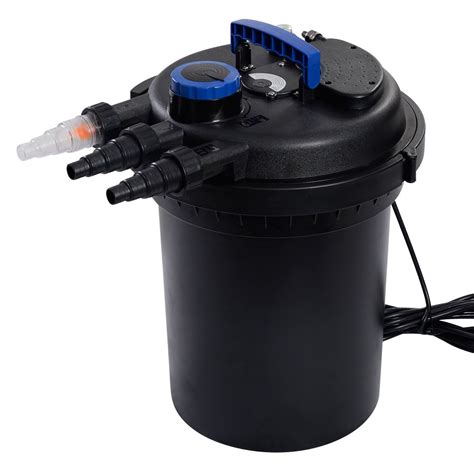 Pond Pressure Bio Filter 4000GAL W/ 13W UV Sterilizer Light 10000L Koi ...