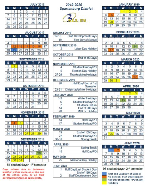 Spartanburg District 5 Calendar: A Comprehensive Guide To The 2023-2024 ...