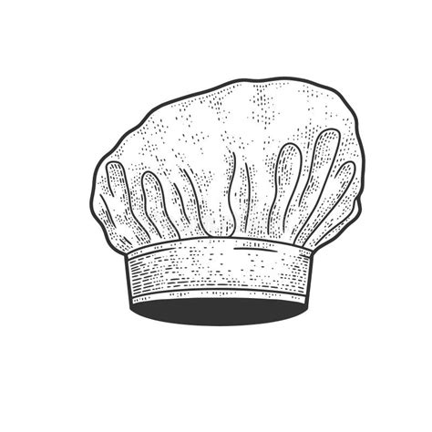 Chef White Hat Sketch Vector Illustration Stock Vector - Illustration ...