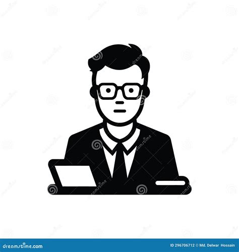 Bookkeeper Icon stock vector. Illustration of drawing - 296706712