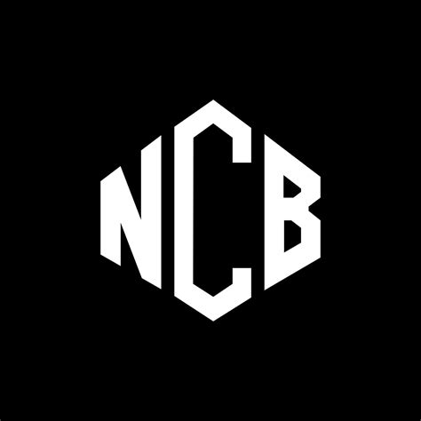 NCB letter logo design with polygon shape. NCB polygon and cube shape ...