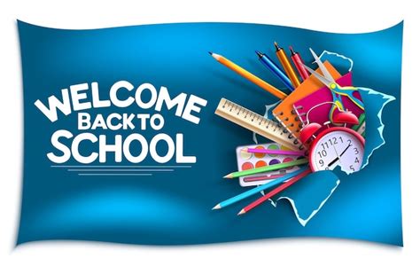 Premium Vector | Back to school vector banner template. Welcome back to ...