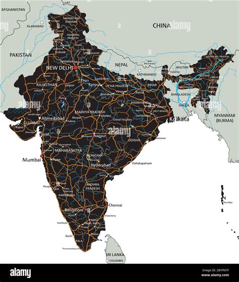 Map of delhi hi-res stock photography and images - Alamy