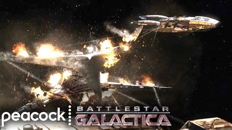 Battlestar Galactica | Pegasus and Galactica Destroy The Resurrection ...