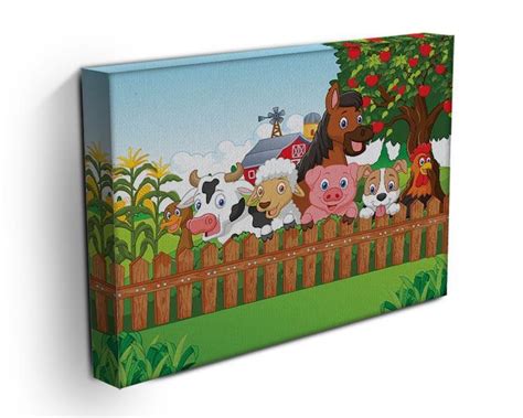 Collection farm animals Canvas Print or Poster | Canvas Art Rocks ...