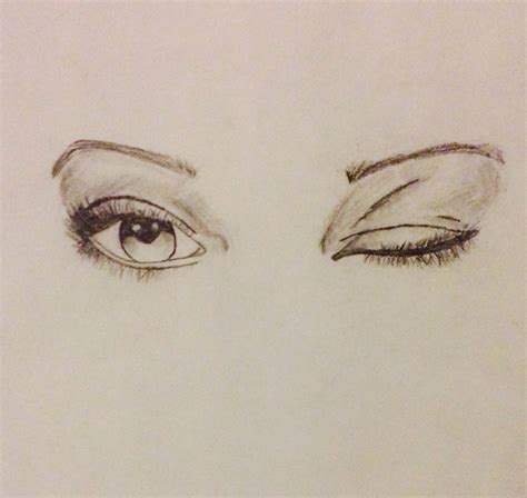 Winking Eye Drawing at GetDrawings | Free download