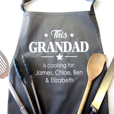 Personalised Daddy's Barbecue Apron | Personalized aprons, Personalized ...