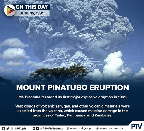 PTVph on Twitter: "Where were you when Mt. Pinatubo erupted? 🤔 In 1991 ...