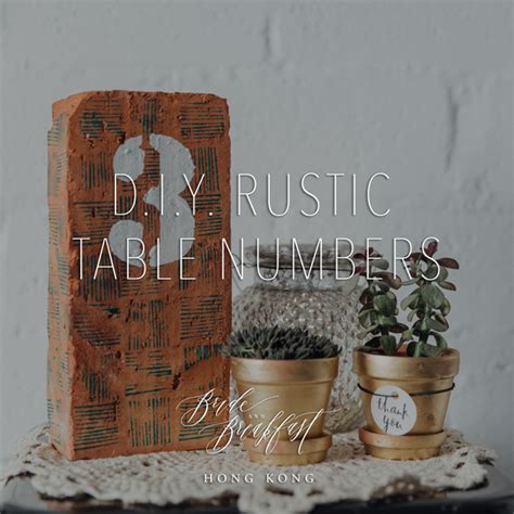 D.I.Y. Rustic Table Numbers | Hong Kong Wedding Blog