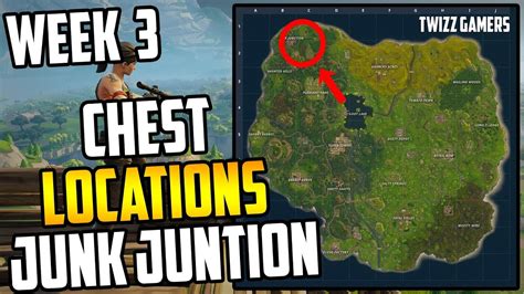 Fortnite "Search Chests in Junk Junction" ALL 7 Chest Locations ...