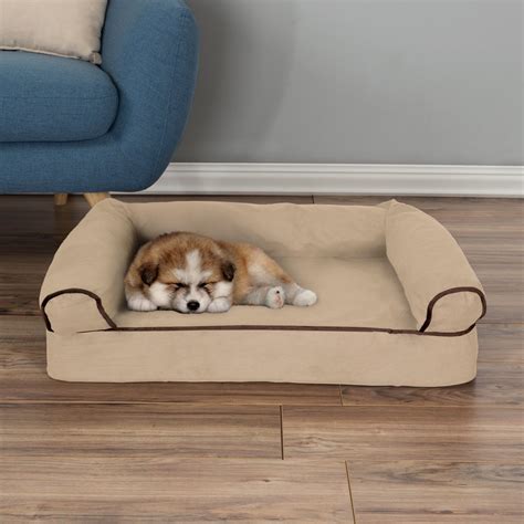 Dog Bed Orthopedic Pet Sofa Bed with Memory Foam and Foam Stuffed ...