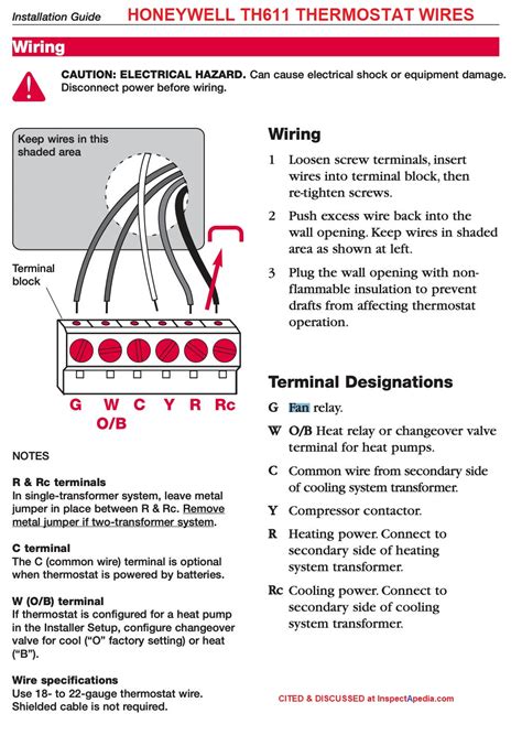 honeywell thermostat wiring diagram pdf - IOT Wiring Diagram