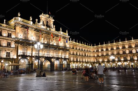 Plaza Mayor of Salamanca in Spain. | High-Quality Architecture Stock ...