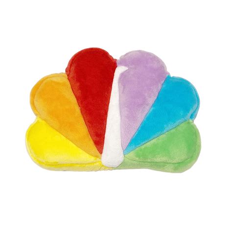 NBC Peacock Plush Squeaker Dog Toy