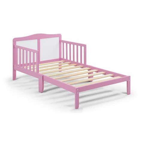 Pink Twin Bed Frame Toddler Bed SXB57208 - The Home Depot