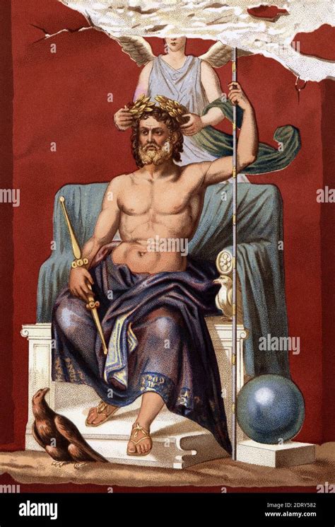 Jupiter or Jove, King of the Gods in mythology and venerated in ancient ...