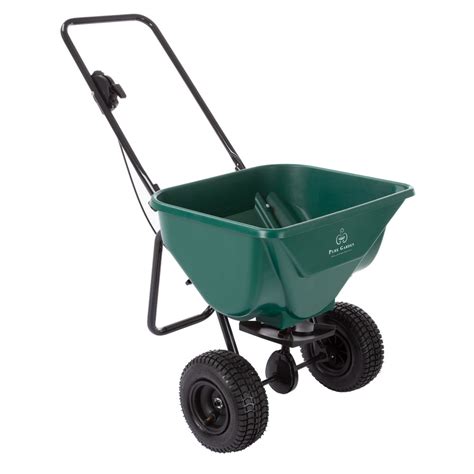 Lawn and Garden Spreader - 66 Pound Capacity Walk Behind Rotary ...