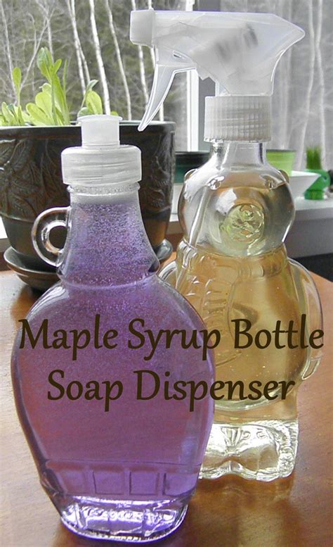 Maple syrup bottles, Syrup bottle, Upcycle glass