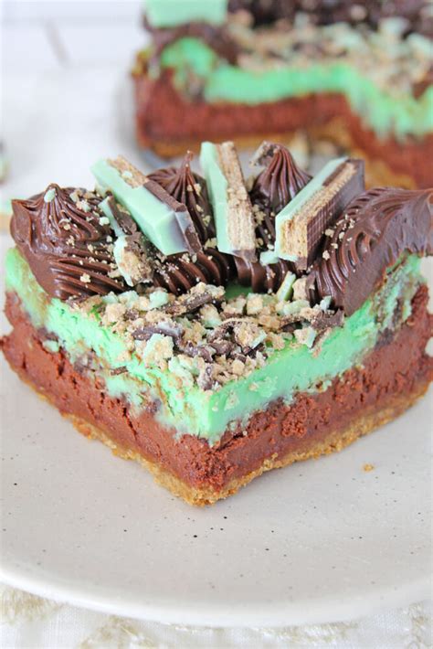 Chocolate Mint Kit Kat Cheesecake Recipe