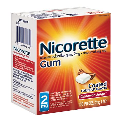 Nicorette Gum - 2mg - Cinnamon Surge | Diabetic Warehouse