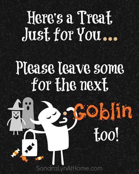 Help Yourself Halloween Candy Sign Printable