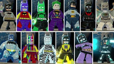 All Batman Characters & Suits in LEGO Batman 3 - YouTube