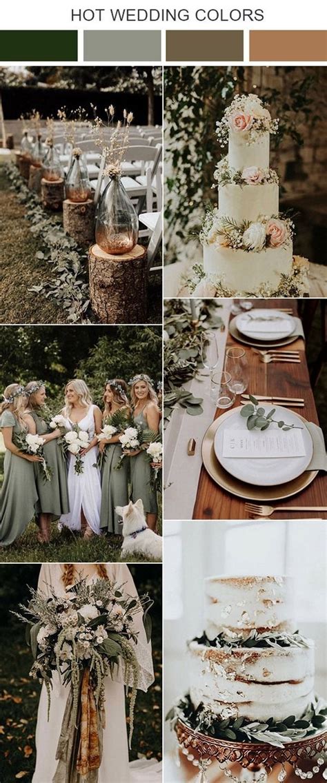 10 Sage Green Wedding Color Palettes for 2020 Trends | Neutral wedding ...