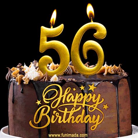 Happy 56th Birthday Animated GIFs | Funimada.com