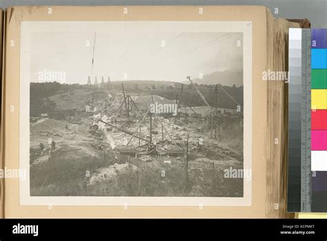 Ashokan Reservoir. View of Olive Bridge dam under construction. Note ...