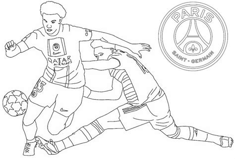 Coloring page UEFA Champions League 2023-2024 : Warren Zaïre-Emery 04