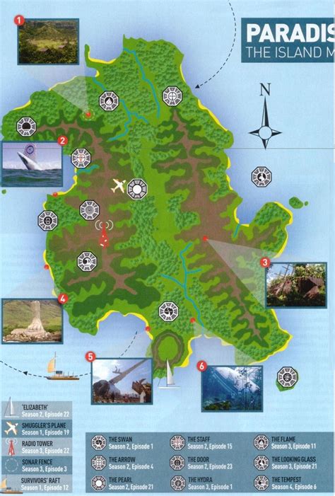 Lost Photo: Lost Island Map by empire magazine | Lost tv show, Island ...