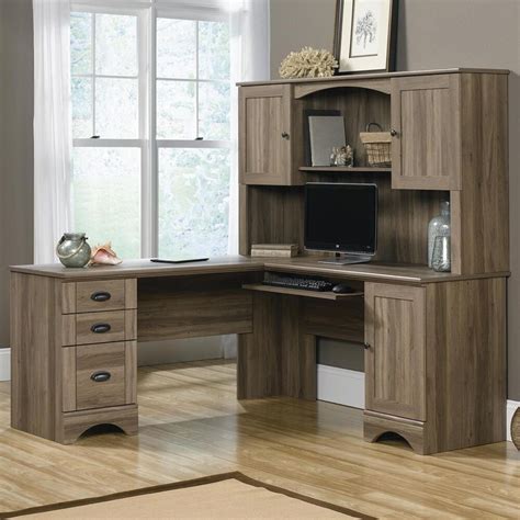 Sauder Corner Desk with Hutch | Nebraska Furniture Mart