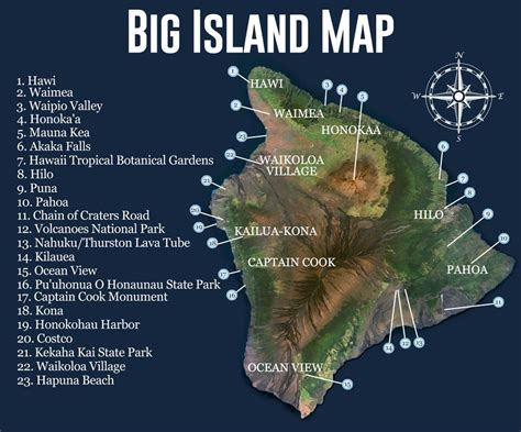 Big island attractions map boss frog s hawaii – Artofit