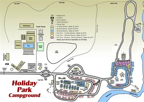 Holiday Park Campground : Site Map & Rules