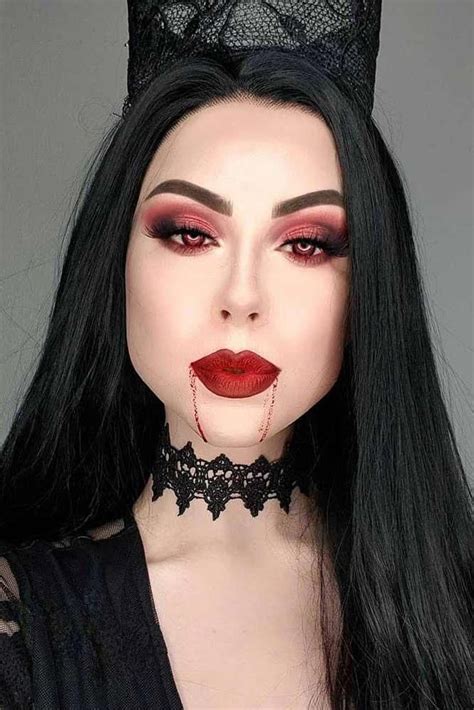 59 Vampire Makeup Ideas For Your Bewitching Look | Maquiagem halloween ...