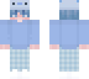 blue Axolotl boy | Minecraft Skin