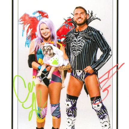 Johnny Gargano & Candice LeRae dual signed 8x10 Photo – Signed By ...