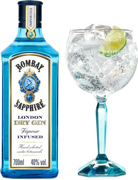 Bombay Sapphire Gin Coffret Cadeau, avec du Bombay Sapphire Premium ...