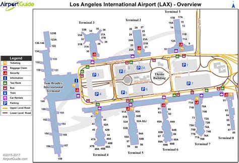 Lax international terminal map - Los Angeles airport terminal map ...