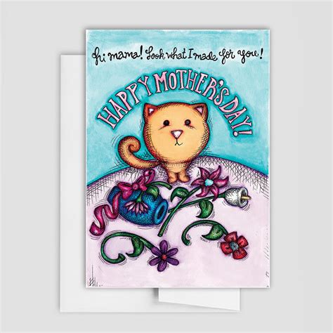 CAT MOTHER'S DAY CARD - Cat Greeting Card – About A Cloud Co.