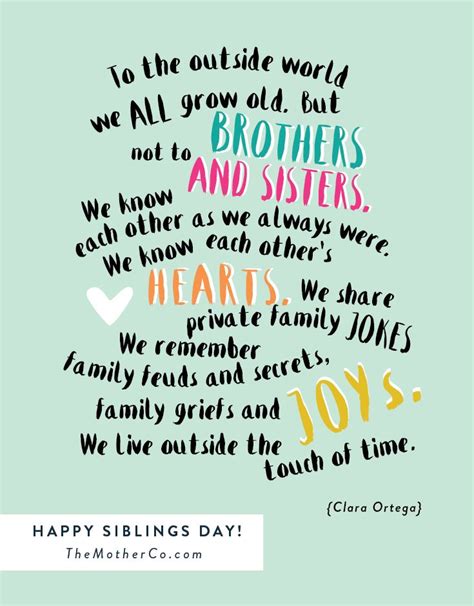 Siblings | Siblings day quotes, Funny words of wisdom, Sibling quotes