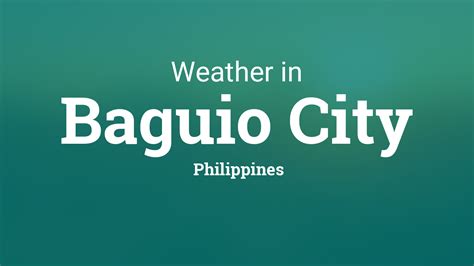 Weather for Baguio City, Philippines