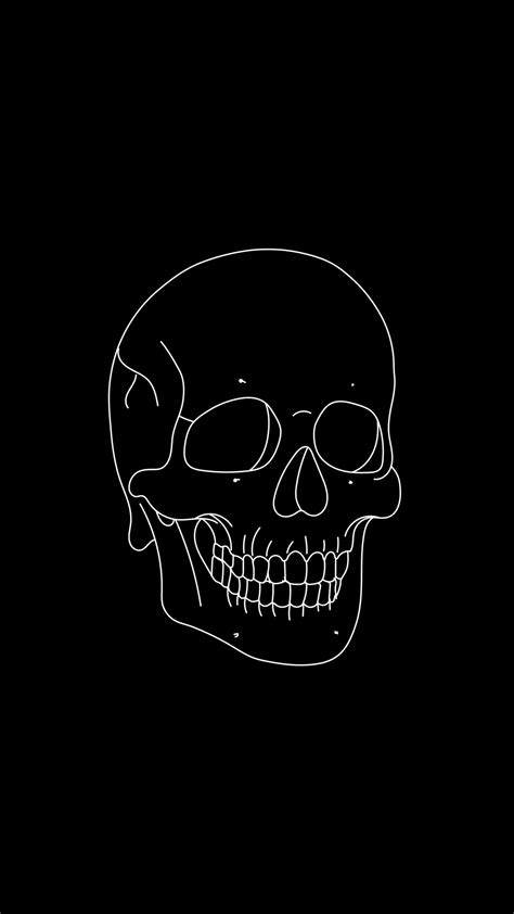 skull, minimalism, minimalist, hd, 4k, dark, black, HD Wallpaper | Rare ...