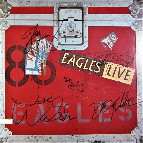 The Eagles Band Eagles Live Autographed Album - Memorabilia Center