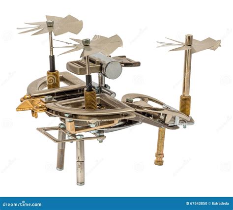 Steampunk helicopter. stock photo. Image of aircraft - 67543850