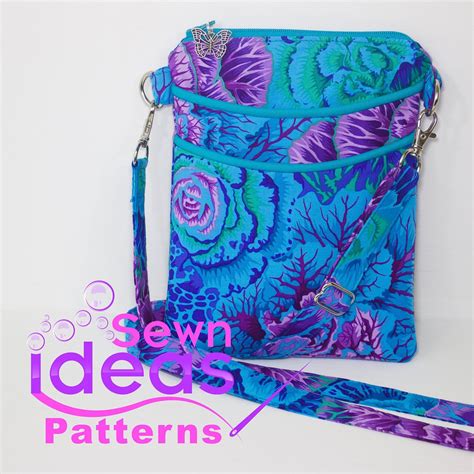 Easy Access Cross Body Bag – Sew and Sell! | Crossbody bag pattern ...