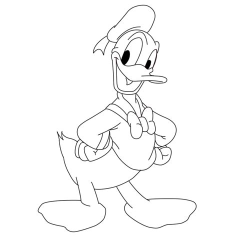 How To Draw Donald Duck - Draw Central