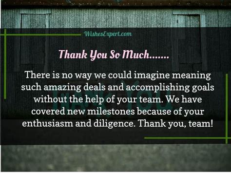 30 Best Thank You Messages for Team to Inspire