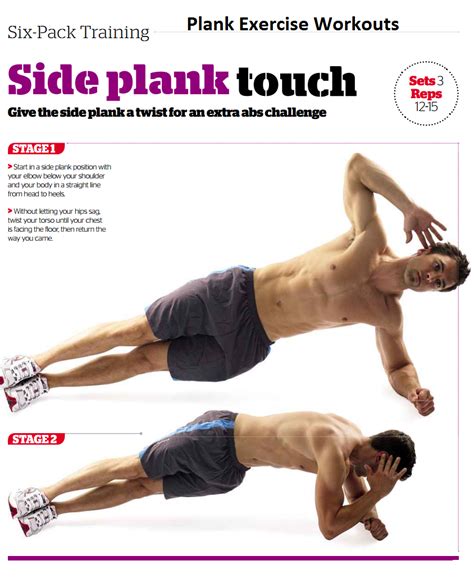 Side Plank Touch Plank Variations Workouts | Plank Exercises Routine ...